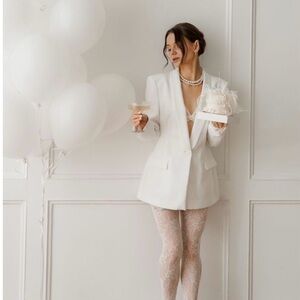 White Blazer from 4TH + Reckless size XS